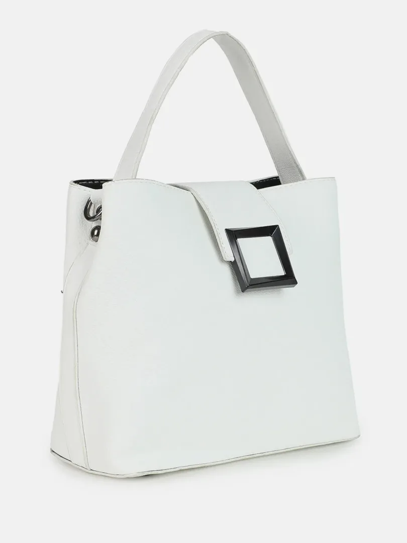 Solid Oversized Shopper Hand Bag with Magnet Lock