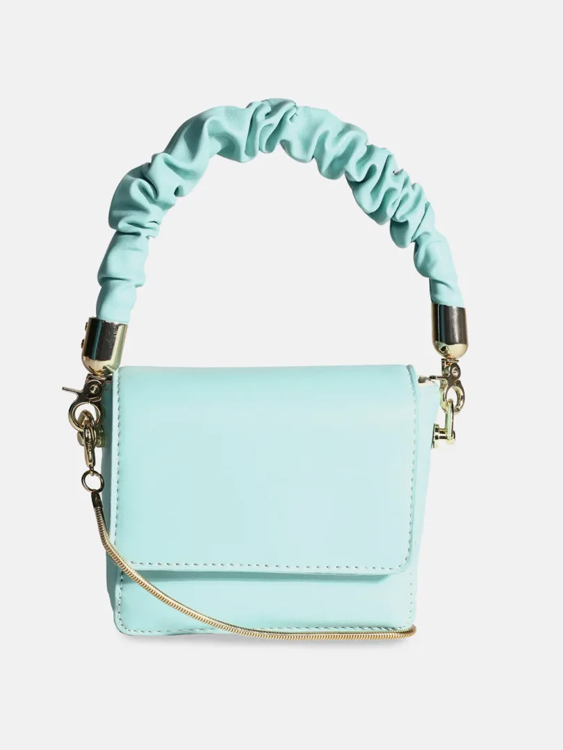 Solid Magnet Lock Hand Bag with Chain detail