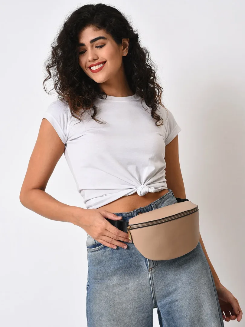 Solid Waist Pouch with Zip Lock