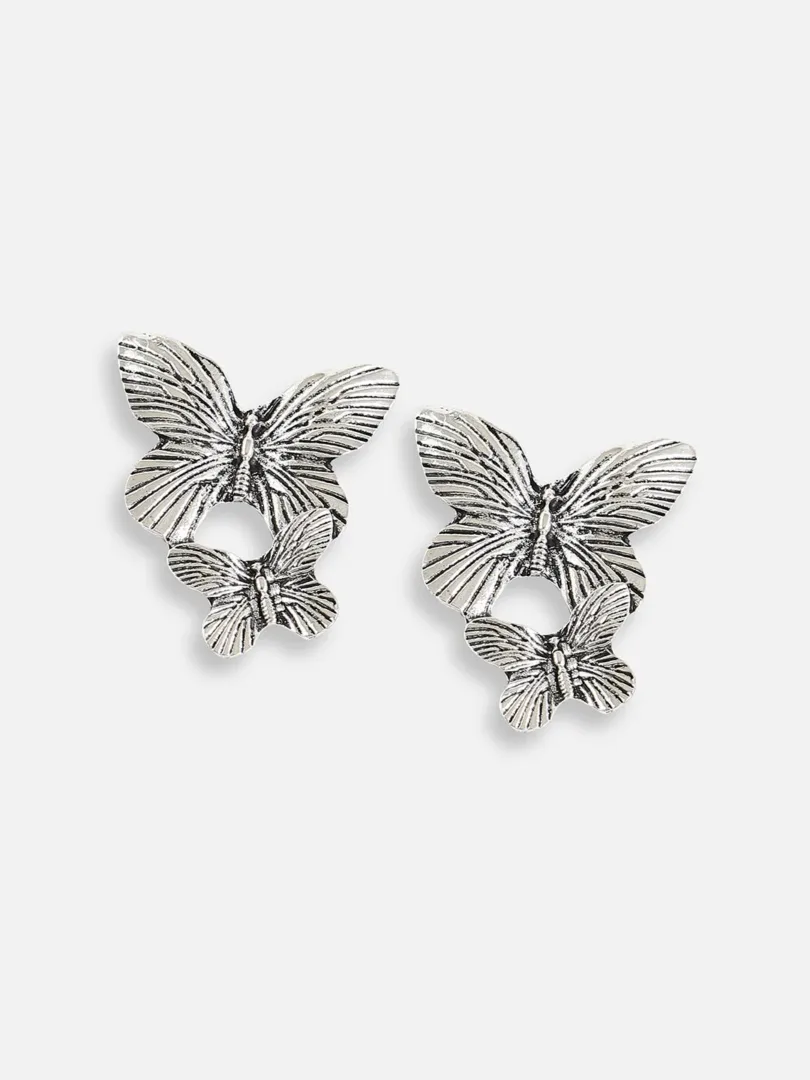 Silver Plated Designer Casual Stud For Women