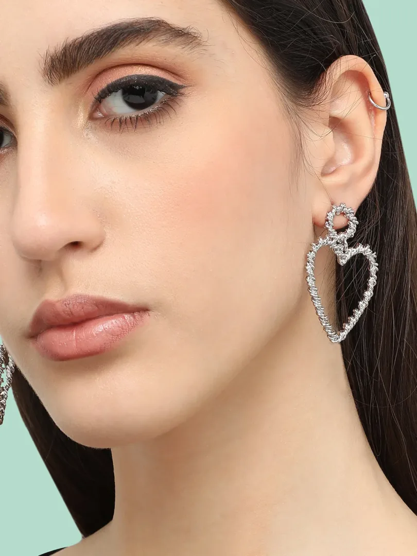 Silver Plated Designer Casual Drop Earring For Women