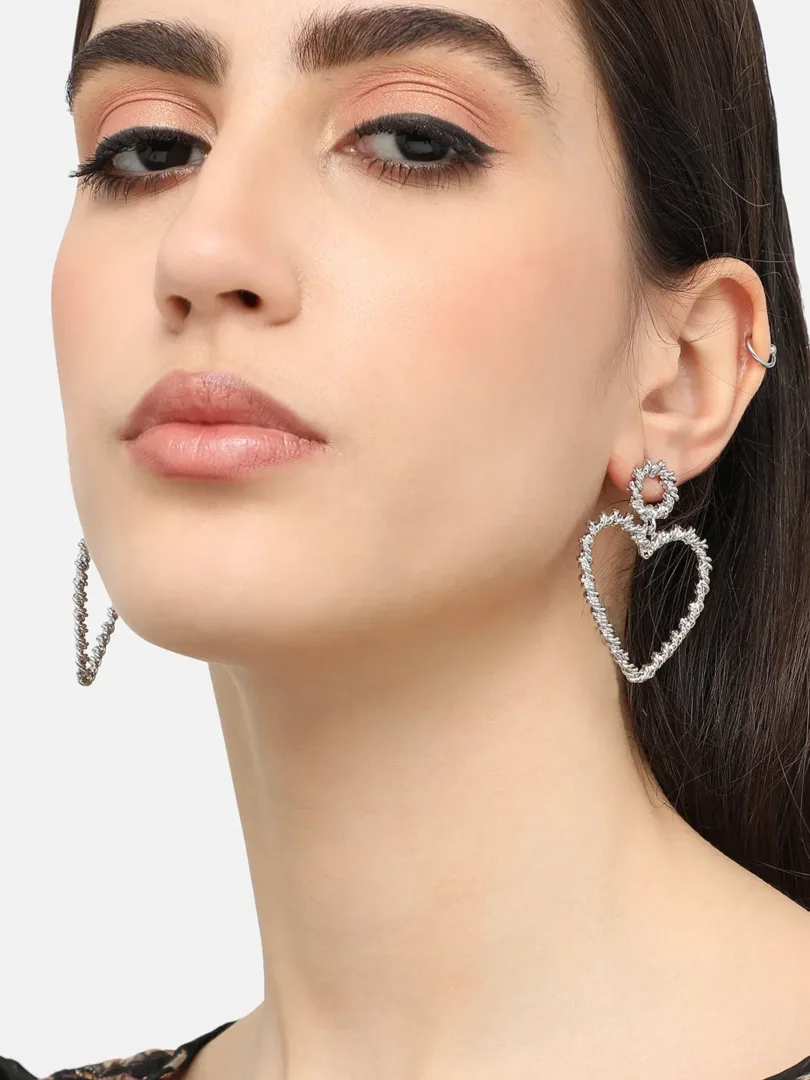 Silver Plated Designer Casual Drop Earring For Women