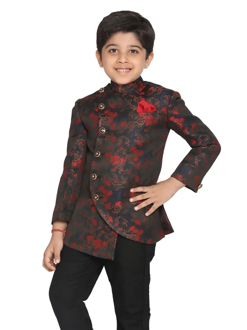 Boys' Maroon Jodhpuri