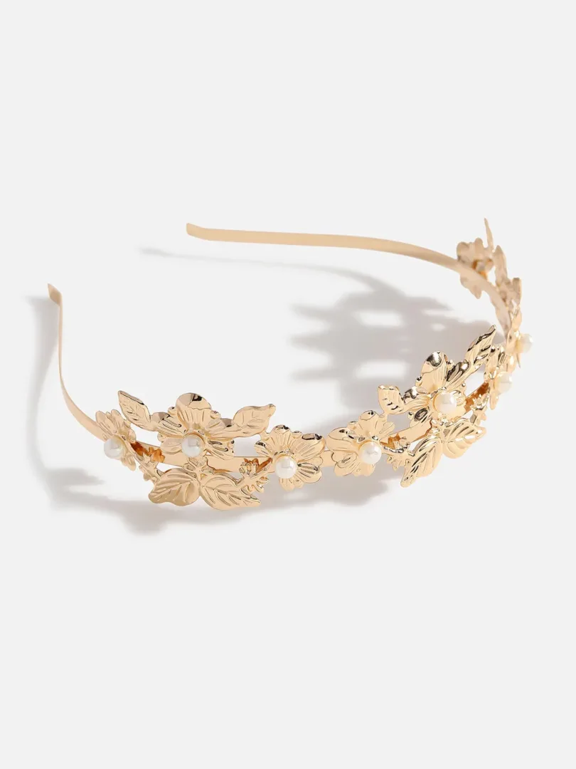 Gold Plated Designer Stone Hair Band
