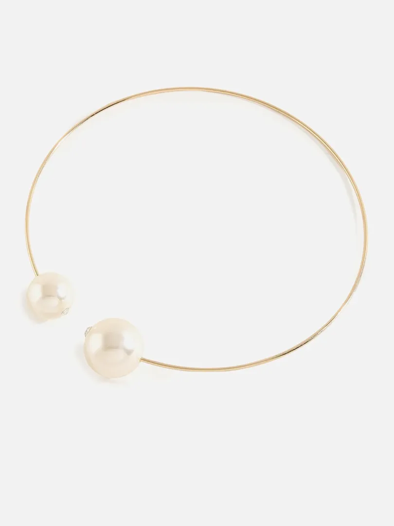 Gold Plated Pearls Necklace