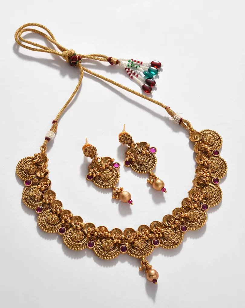 Gold Plated Designer Necklace Set