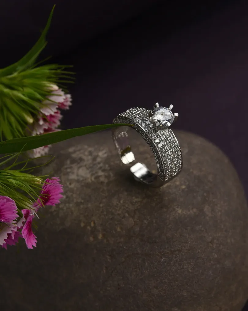 Silver Plated Trendy Ring