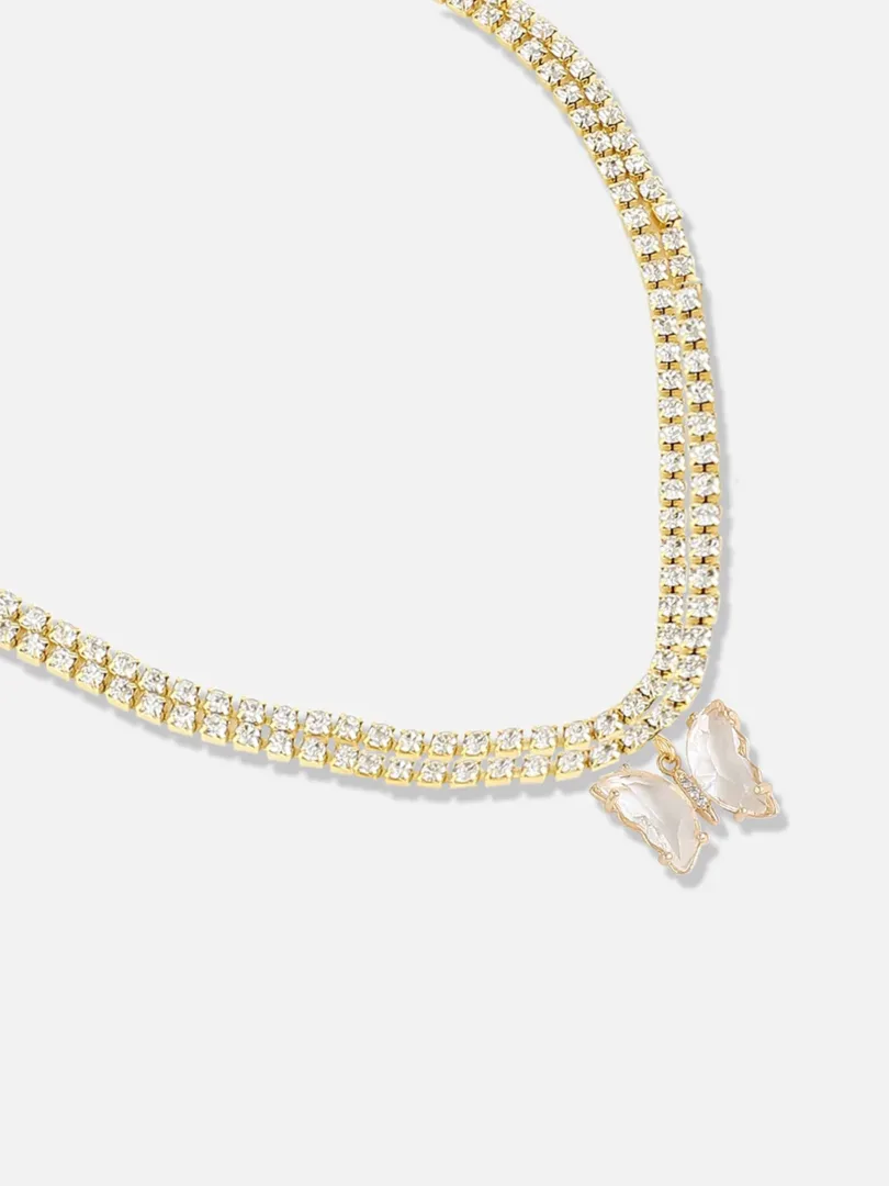 Gold Plated Designer Party Necklace For Women