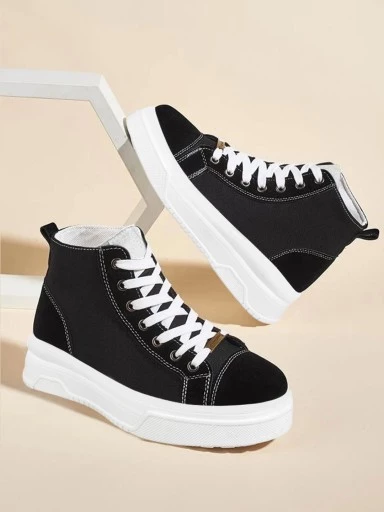 Sneaker Smart Casual Comfortable Walking Black Shoes For Women & Girls