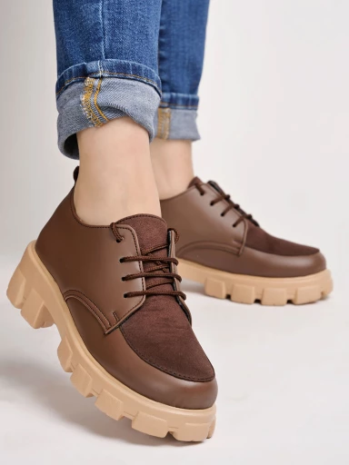 Smart Casual Brown Shoes For Women & Girls