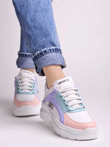 Smart Casual White Sneakers For Women & Girls
