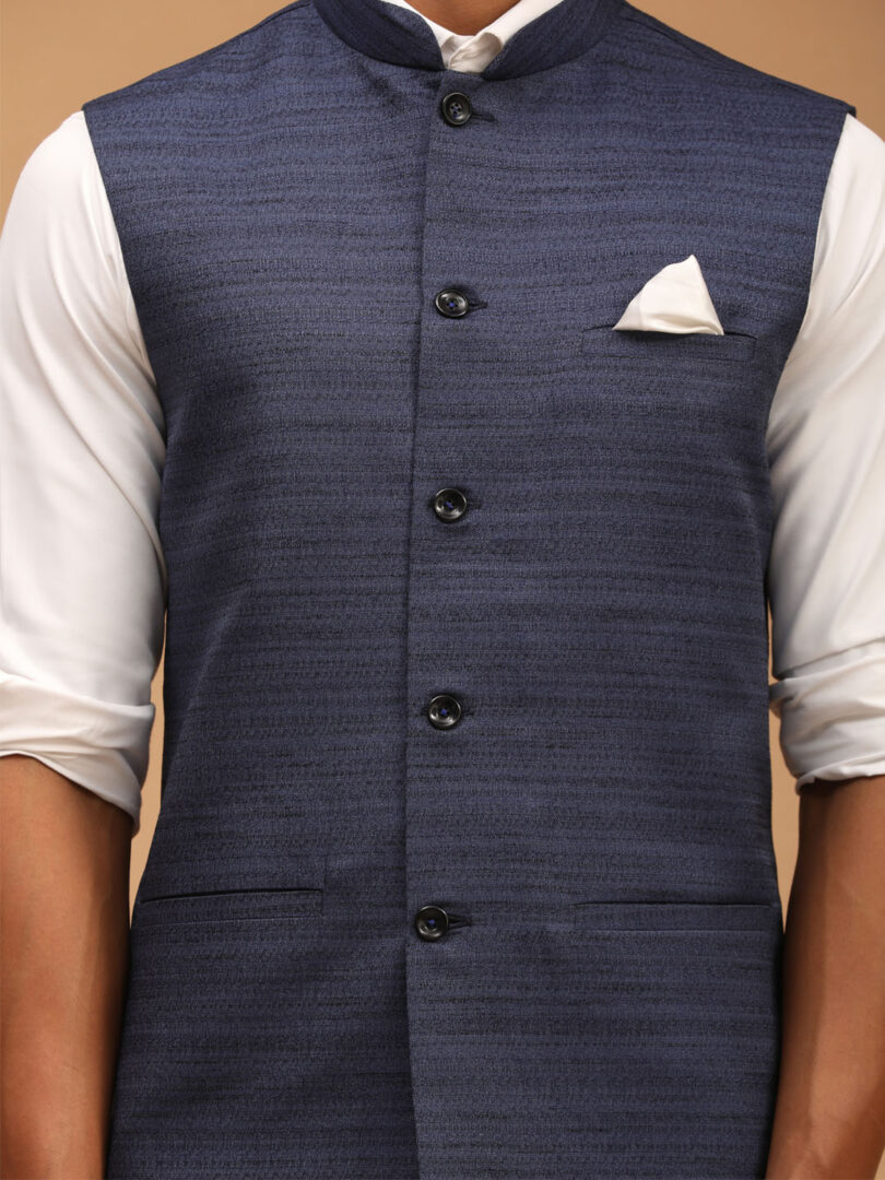 Men's Blue - Nehru Jacket