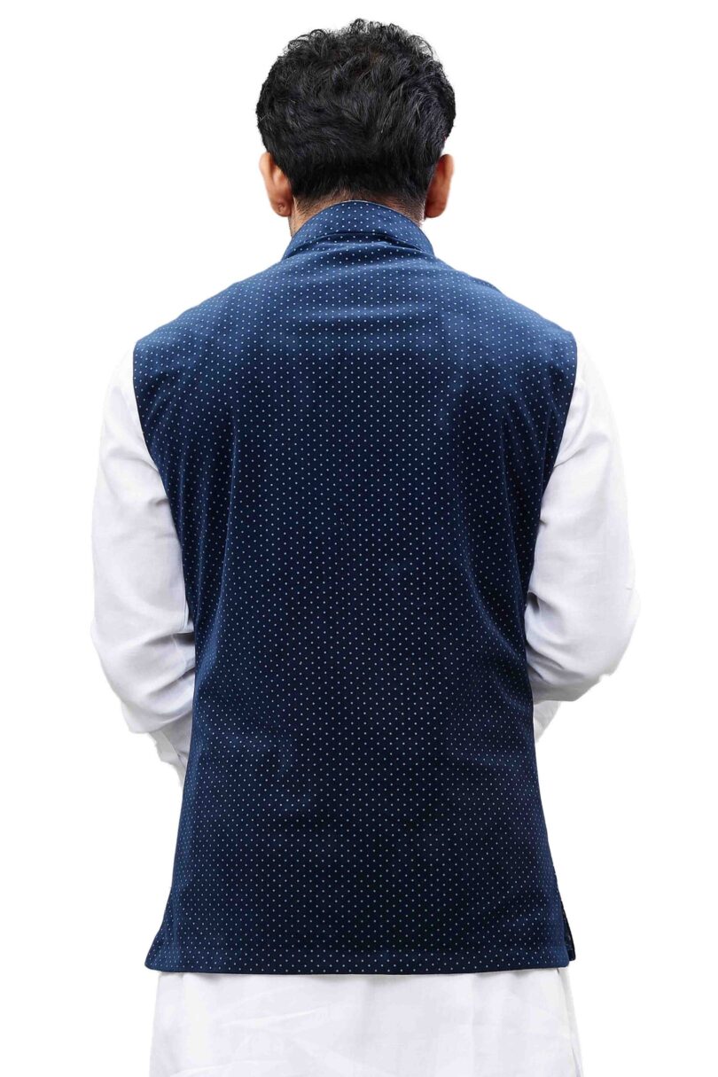 Men's Blue Velvet Nehru Jacket