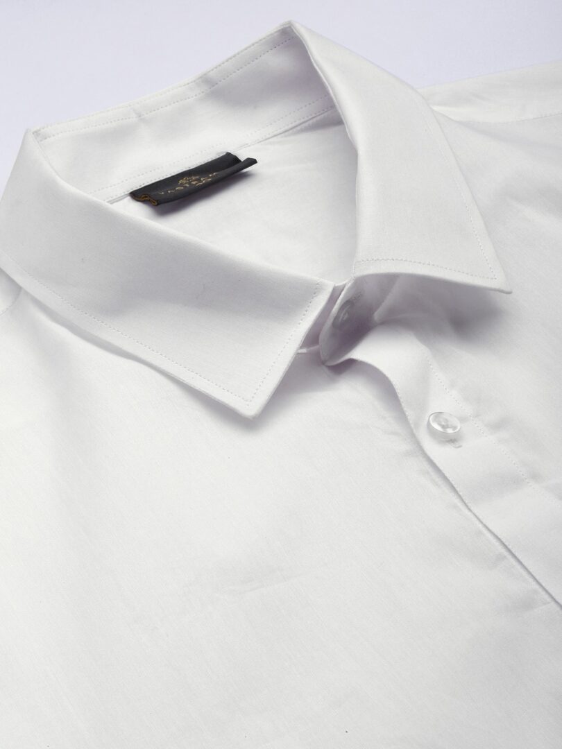 Men's White And White Pure Cotton Shirt And Mundu