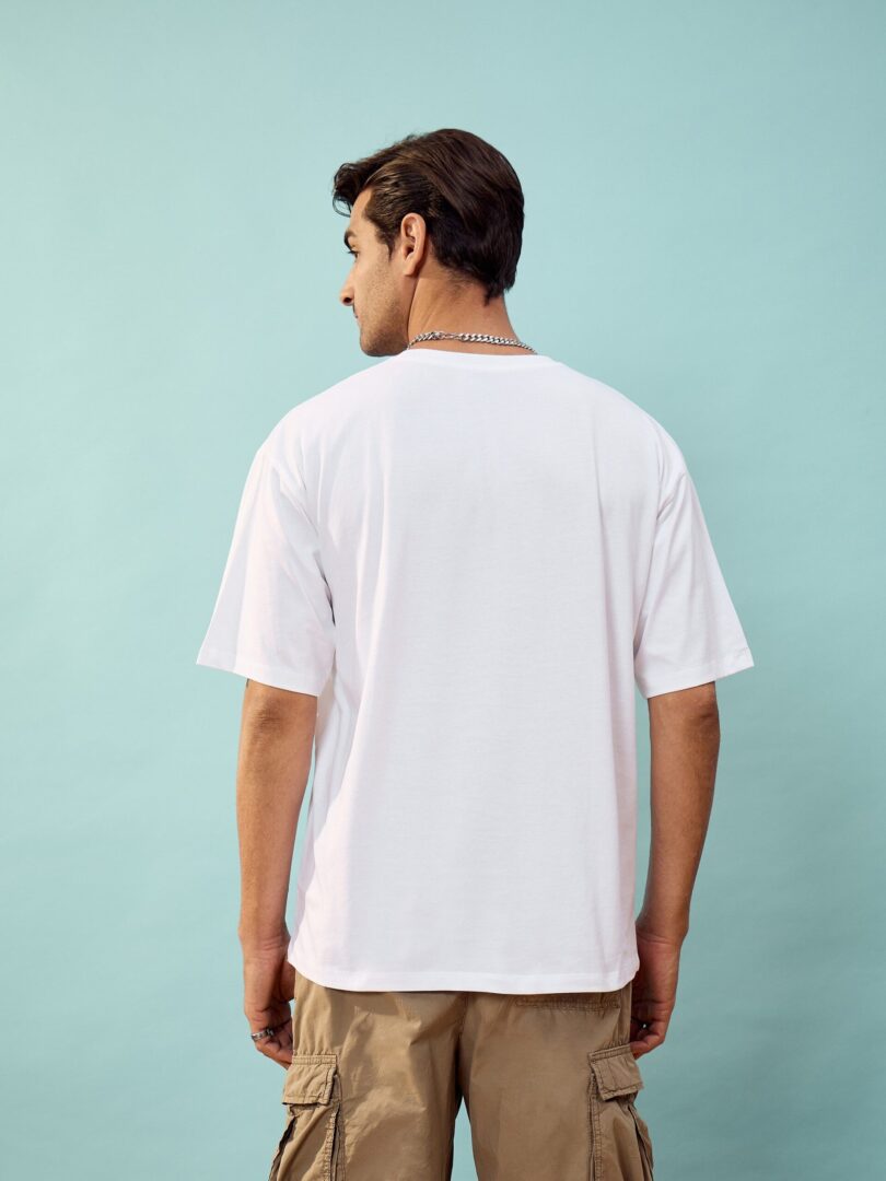 Unisex White TARGET LOCKED Oversize T-Shirt