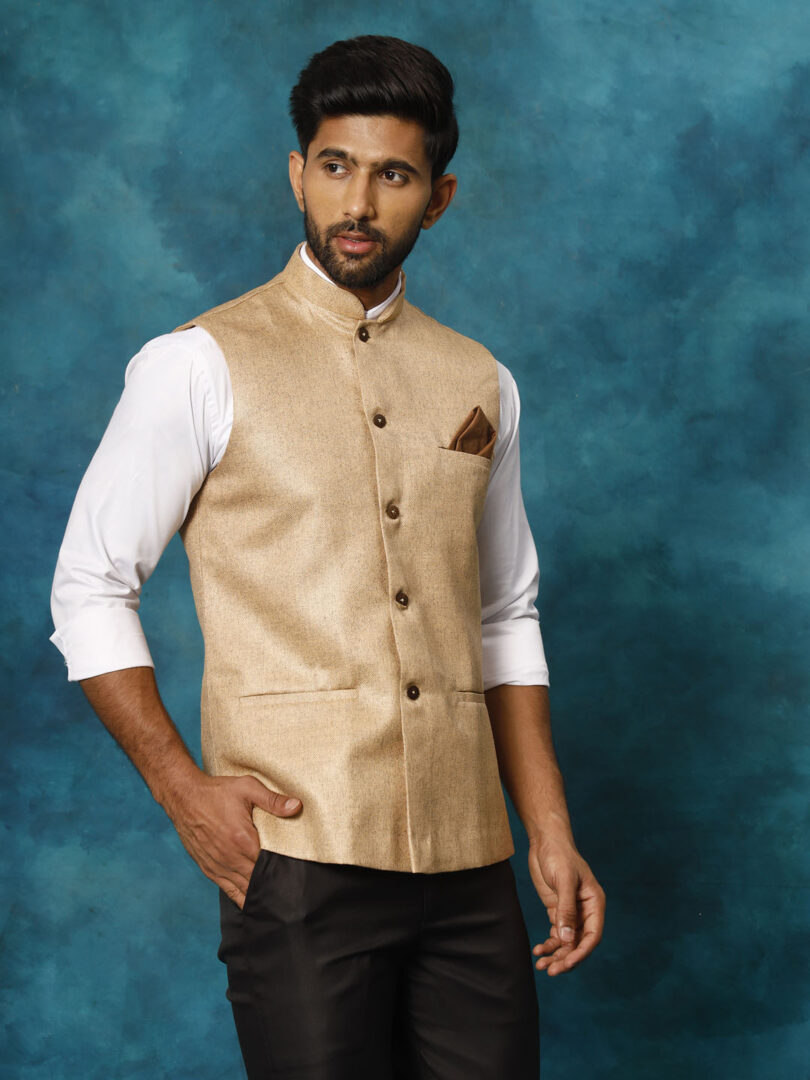 Men's Beige - Nehru Jacket