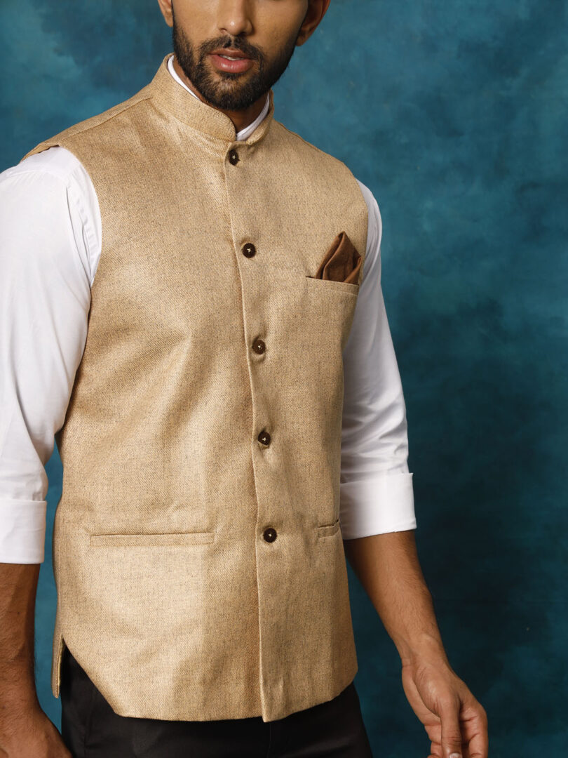 Men's Beige - Nehru Jacket