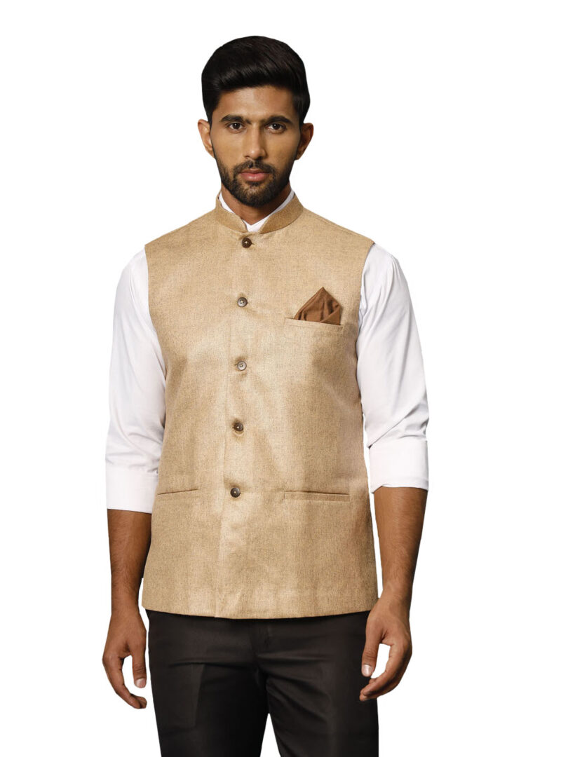 Men's Beige - Nehru Jacket