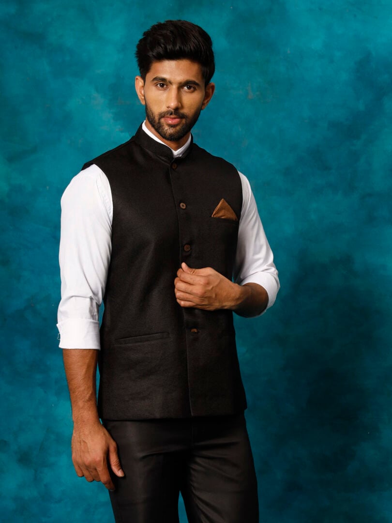 Men's Black - Nehru Jacket