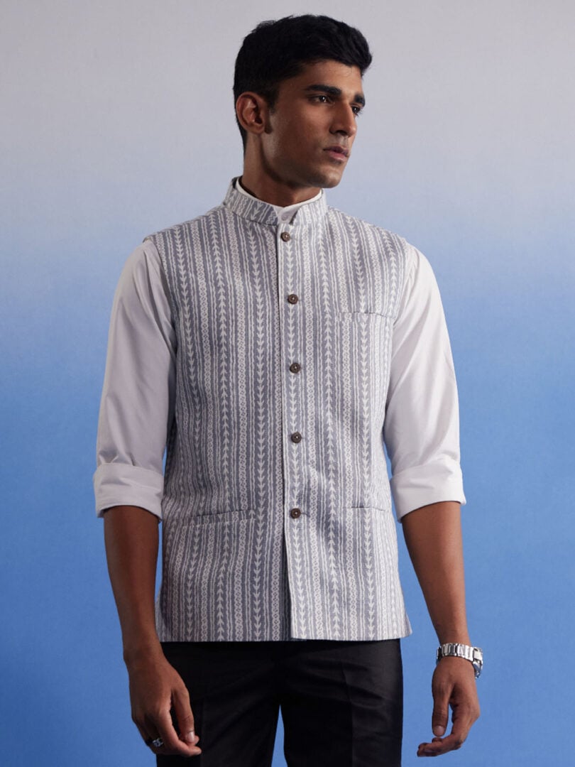 Men's Gray - Nehru Jacket