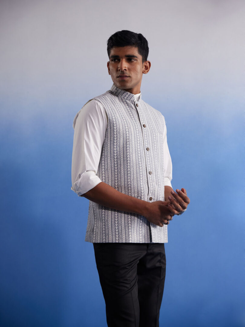 Men's Gray - Nehru Jacket