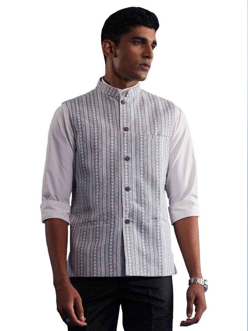 Men's Gray - Nehru Jacket