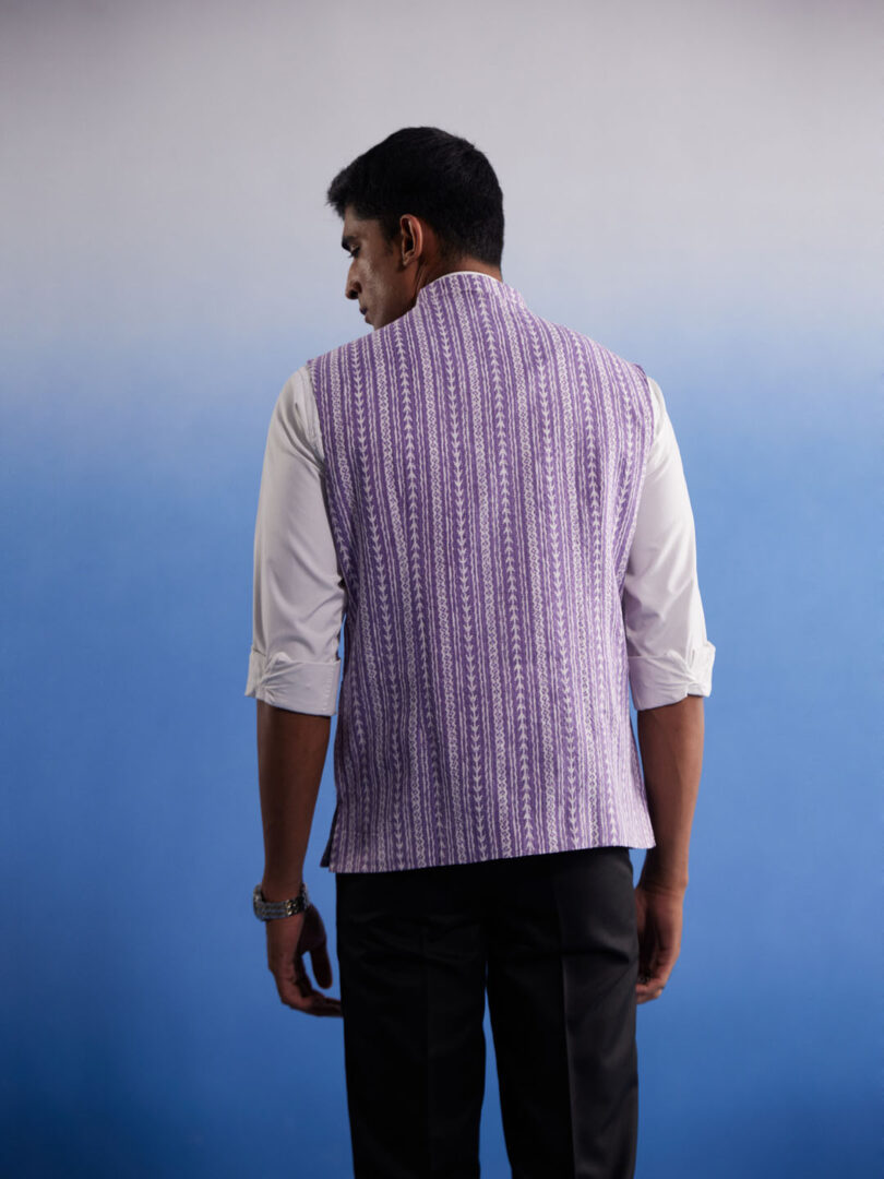 Men's Purple - Nehru Jacket