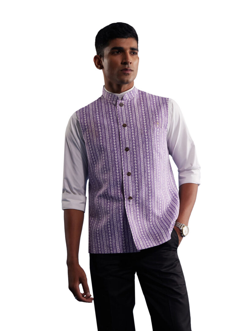 Men's Purple - Nehru Jacket