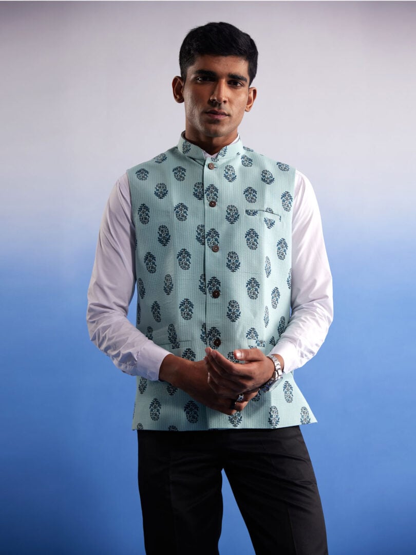 Men's Mehandi - Nehru Jacket