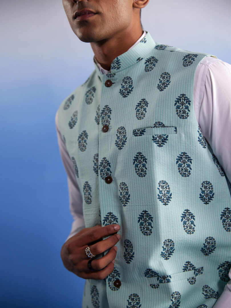 Men's Mehandi - Nehru Jacket