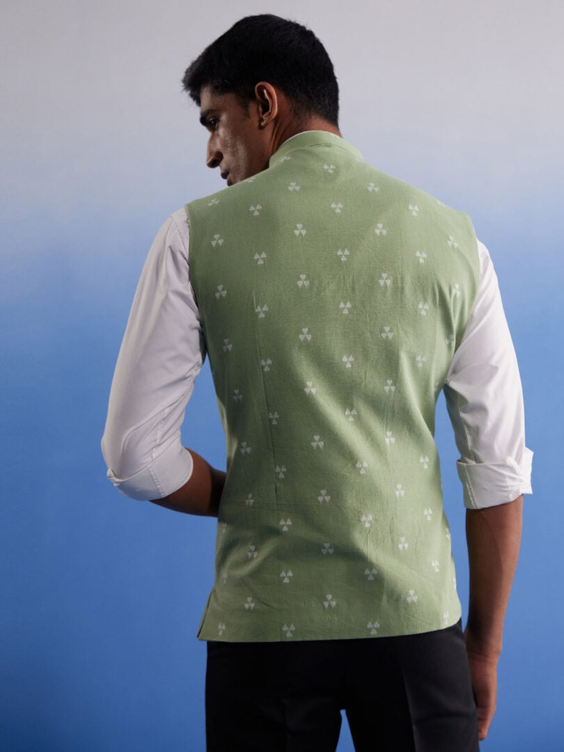 Men's Green - Nehru Jacket