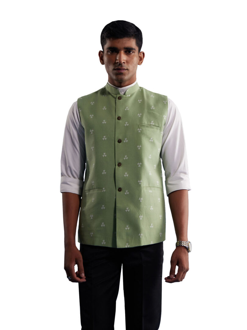 Men's Green - Nehru Jacket