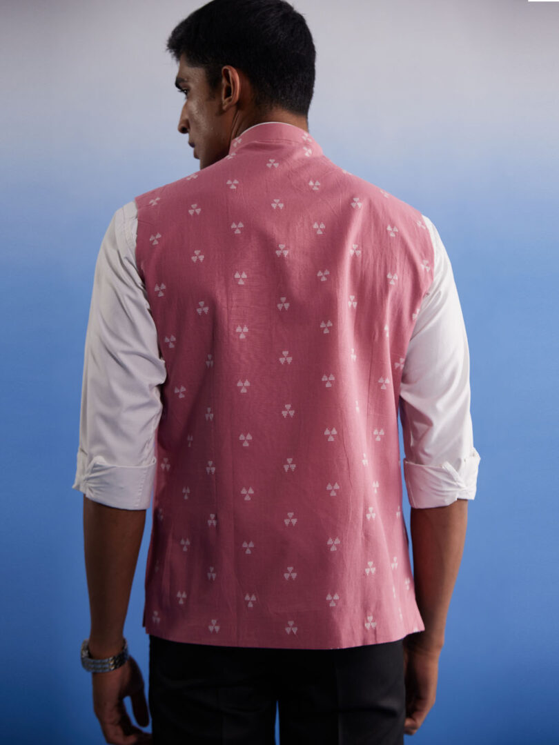 Men's Pink - Nehru Jacket