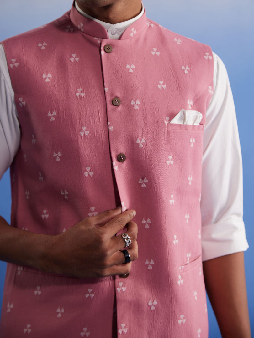 Men's Pink - Nehru Jacket