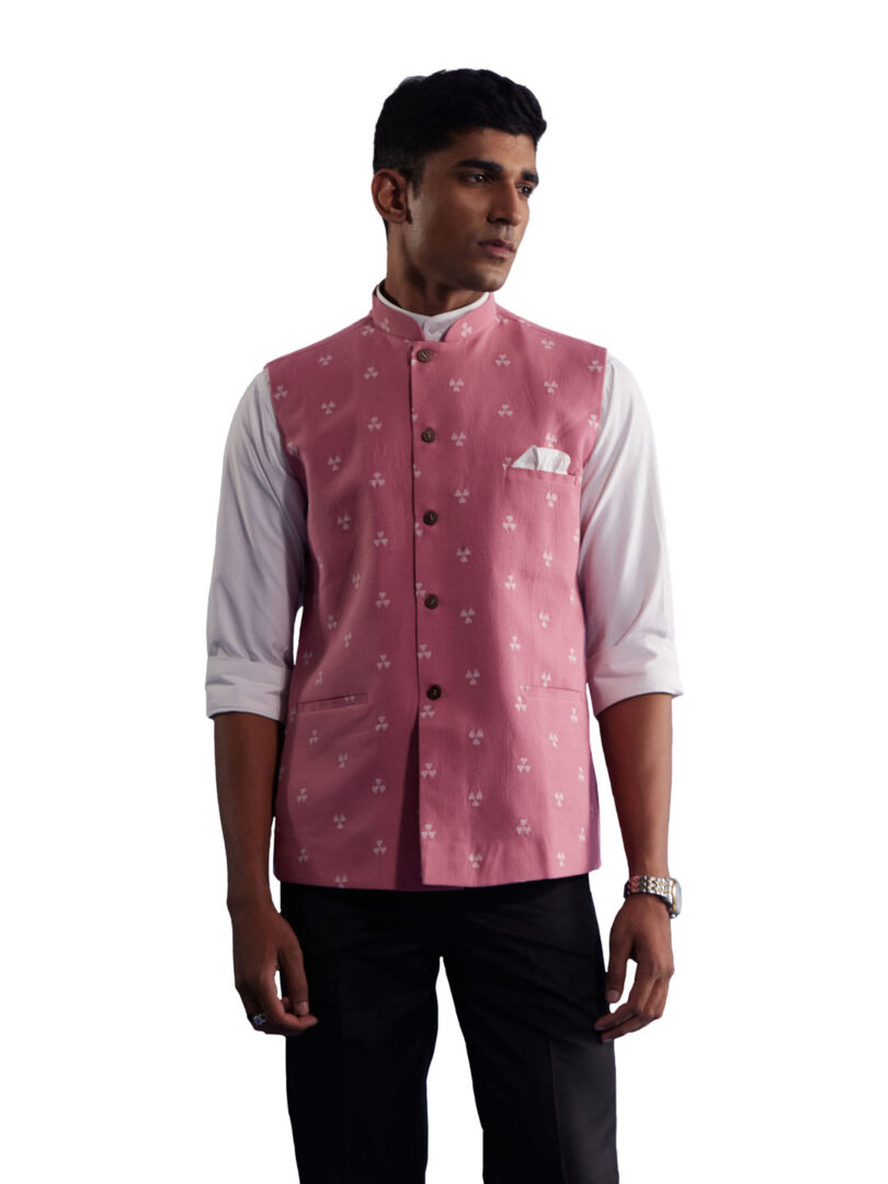 Men's Pink - Nehru Jacket