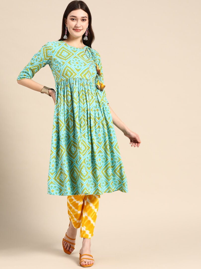 Anghrakha style Kurta with palazzo