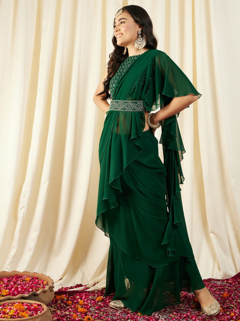 Pre-Draped Sarree with Blouse