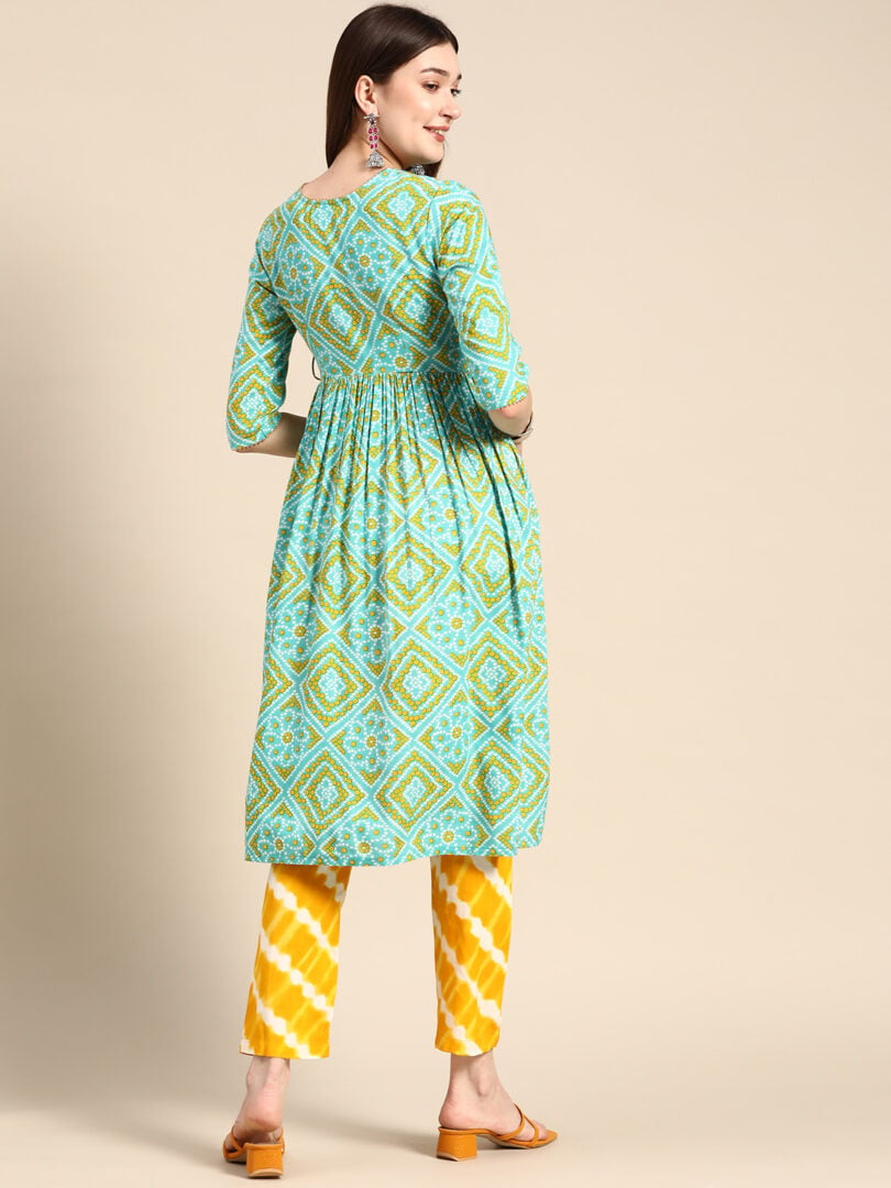 Anghrakha style Kurta with palazzo