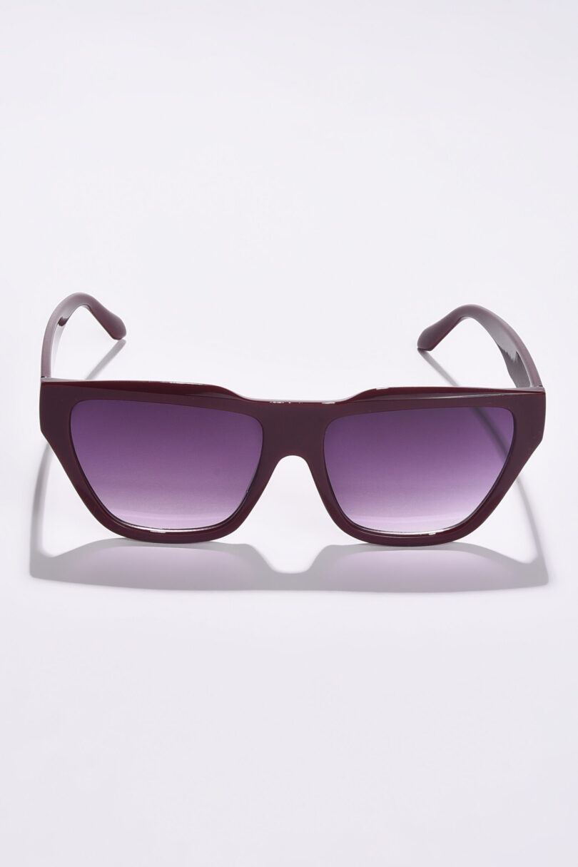 Women Purple Lens Purple Butterfly Sunglasses