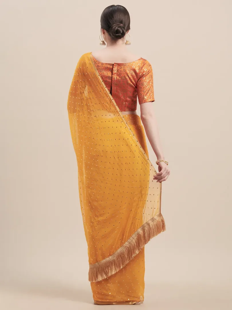 Embellished Mukaish Saree