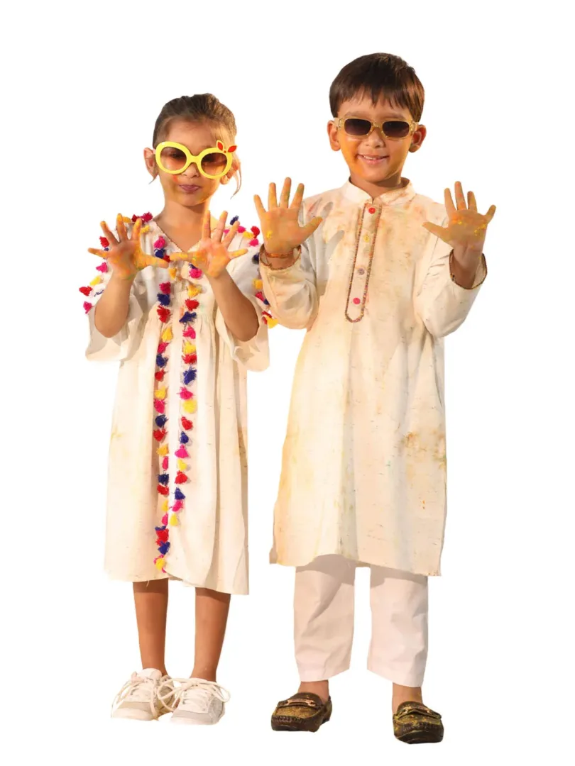 Boy's Kurta Pyjama Set & Girl's Dress